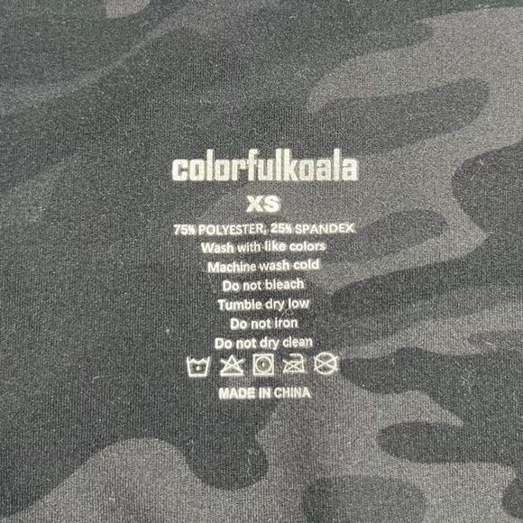 COLORFULKOALA Women's Green Camo Hi-Rise Yoga Workout Legging Size XS - Picture 3 of 6